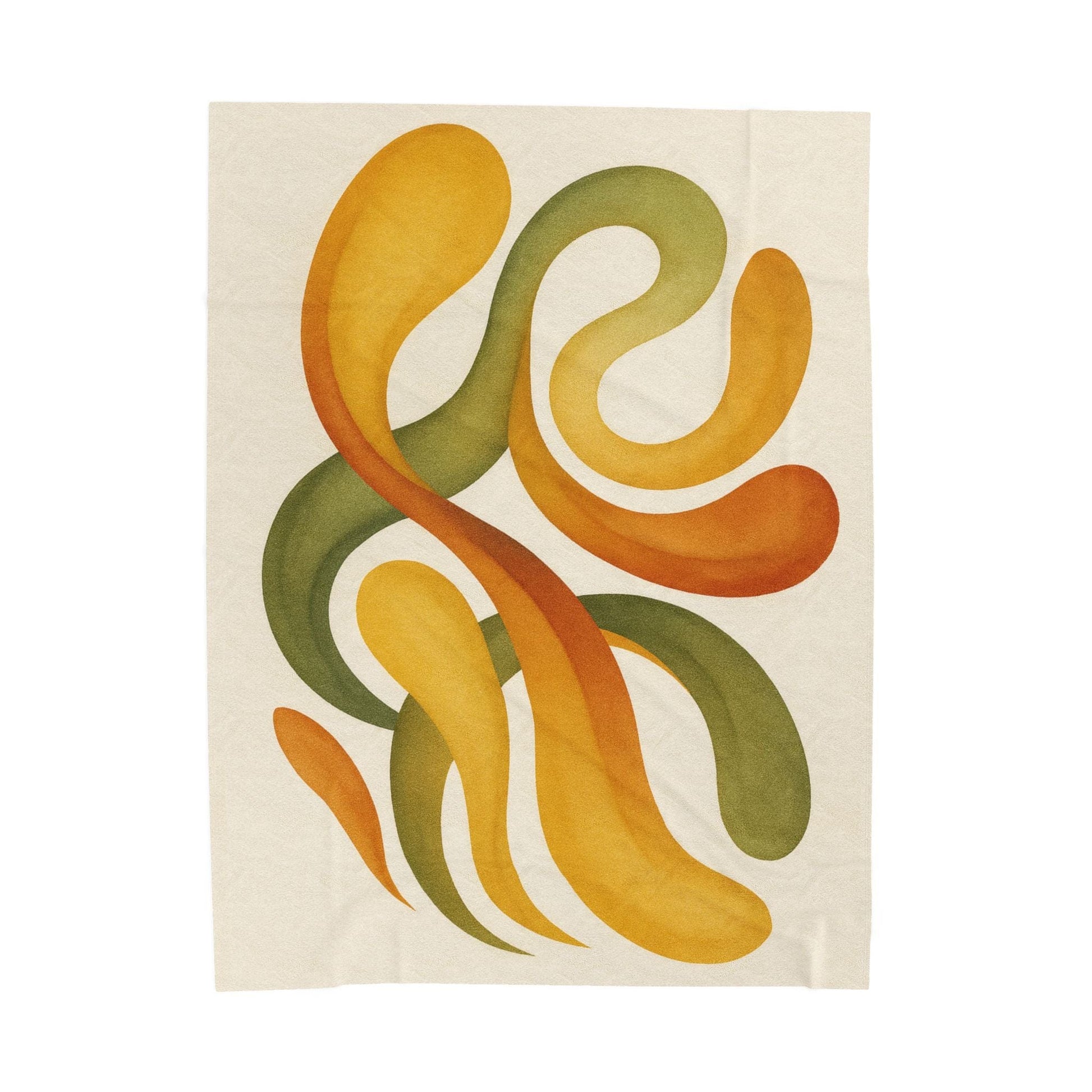 Printify All Over Prints 60" × 80" Modern Abstract Velveteen Throw Blanket – Cozy Plush Home Décor Accent