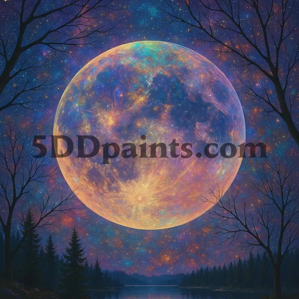 5DDPaints.com home decor "Moonlight Reverie" Diamond Painting Kit