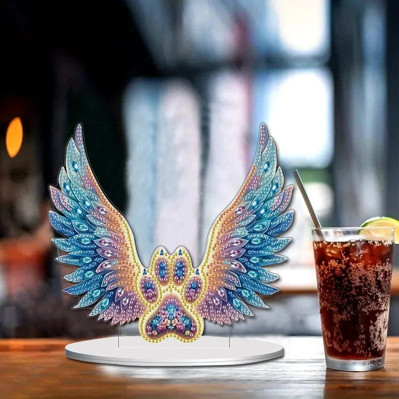 5DDpaints.com Art & Craft Kits My Angel Memorial Diamond Painting Stand - PARTIAL DRILL