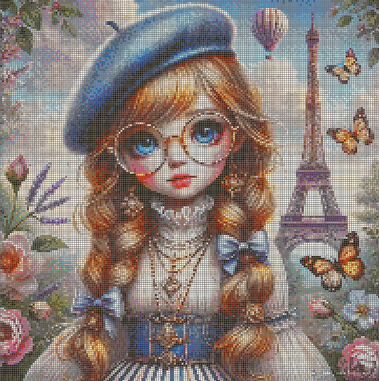 5DDPaints.com arts and crafts kit Parisian Daydream Diamond Painting Kit