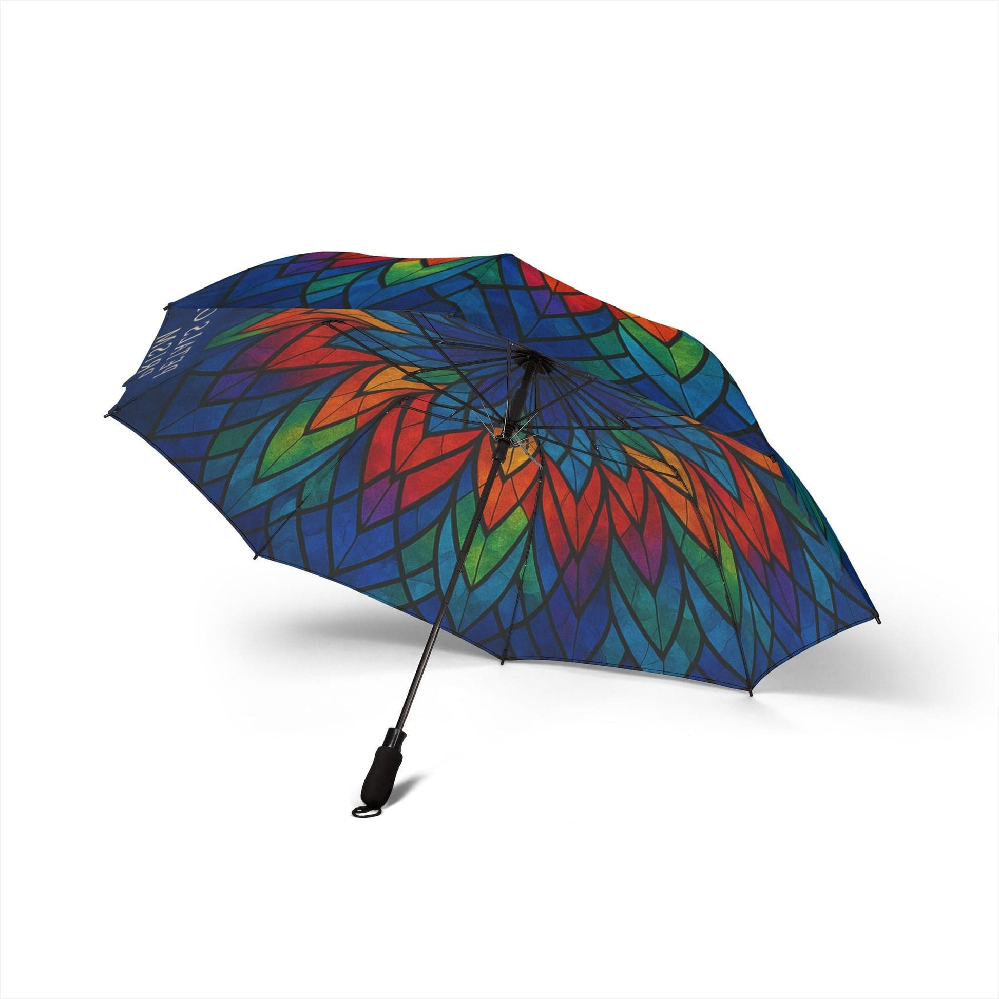 Printify Accessories One size Petal Prism Umbrella – Vibrant Semi-Automatic Folding Umbrella for Rain or Shine, Artistic Gift for Her