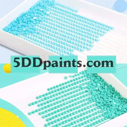 5DDPaints.com arts and crafts kit Rainbow Hummingbird Nestled in Bloom Diamond Painting Kit