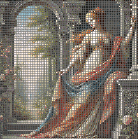 5DDPaints.com arts and crafts kit Renaissance Grace Diamond Painting Kit