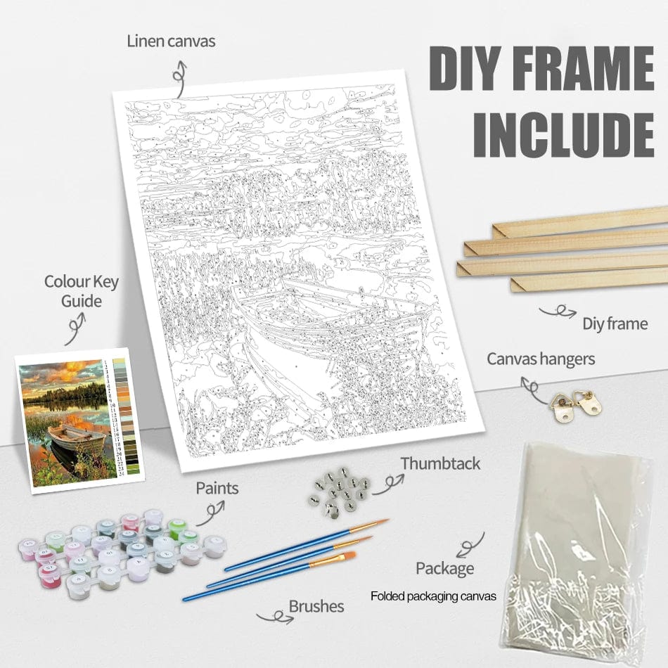 5DDpaints.com arts and crafts kit Romantic Moments Paint by Numbers Collection – DIY Canvas Art Kit