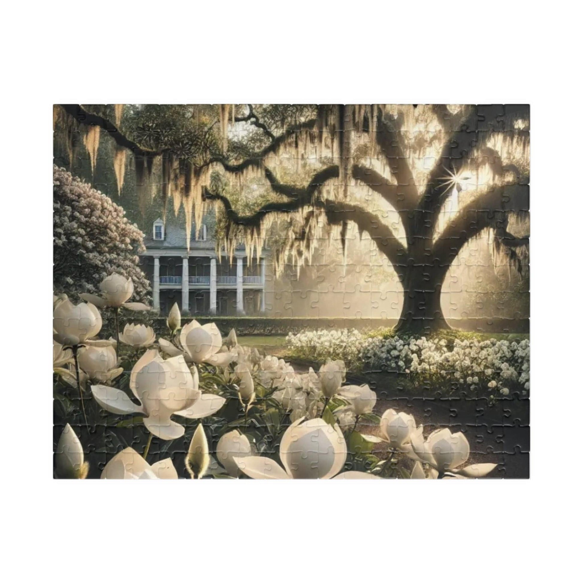 Printify Puzzle 252 pcs (Horizontal) Southern Serenity Puzzle– Nature-Themed Jigsaw for Relaxation & Family Fun (252 or 520 Pieces