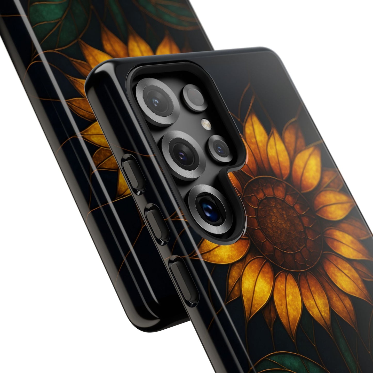 Printify Phone Case Stained-Glass Sunflower Phone Case π»β¨