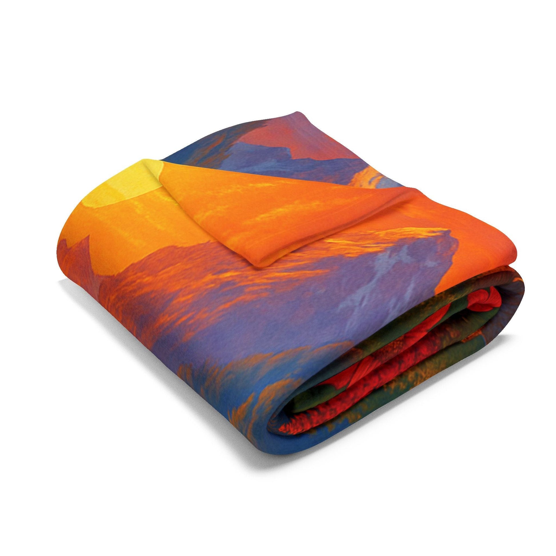 Printify Home Decor Vibrant Sunset Arctic Fleece Blanket