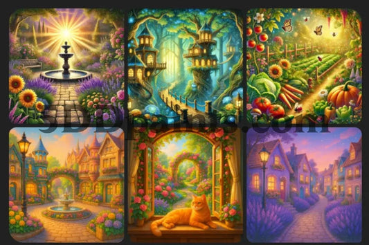 5DDPaints.com Art & Craft Kits Whimsy & Wonder Lane Diamond Painting Mini Collection