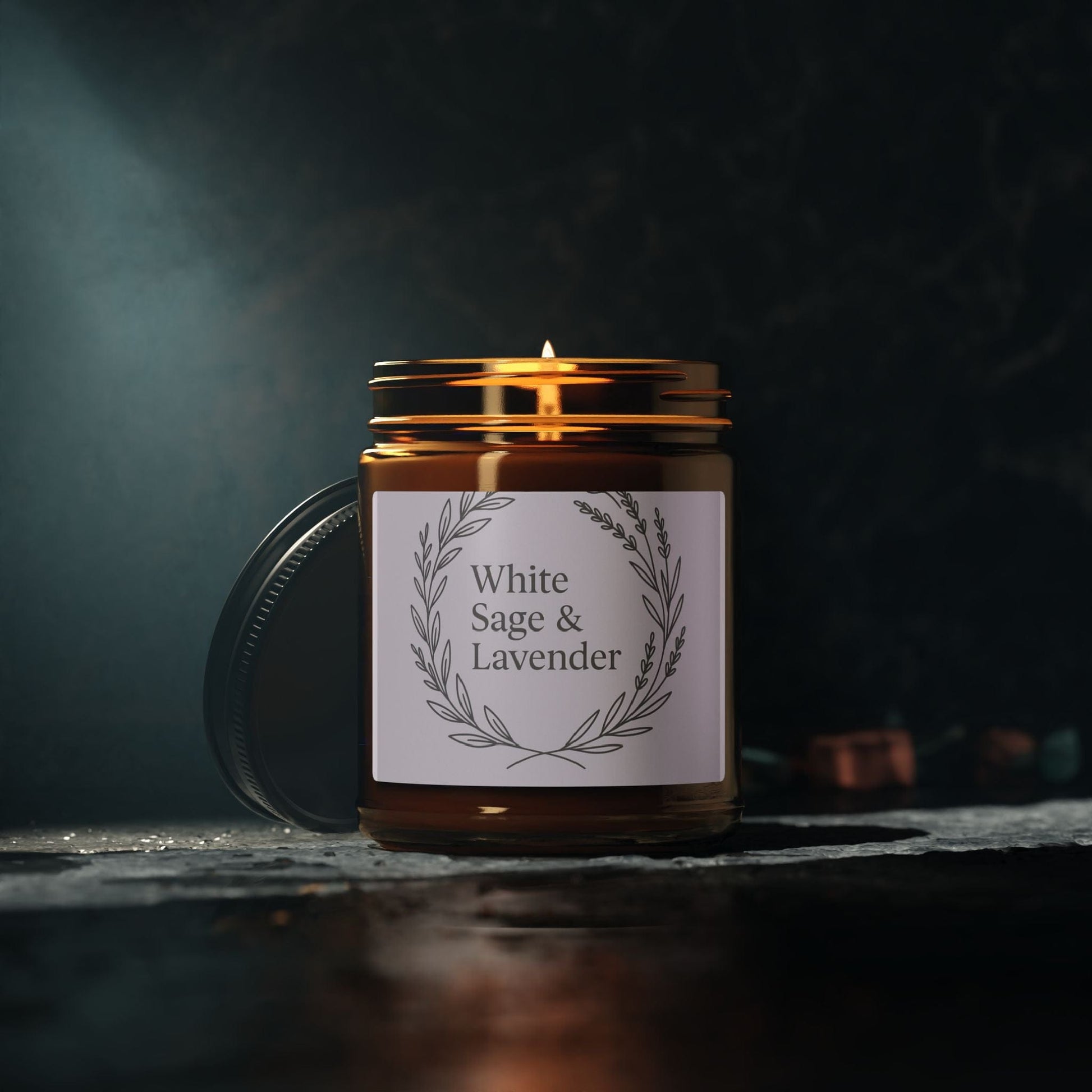 Printify Home Decor White Sage & Lavender - Scented Soy Candle