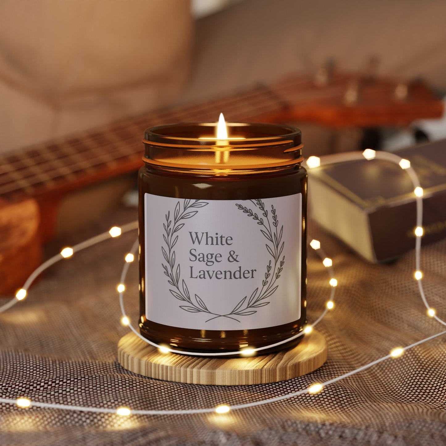Printify Home Decor White Sage & Lavender - Scented Soy Candle