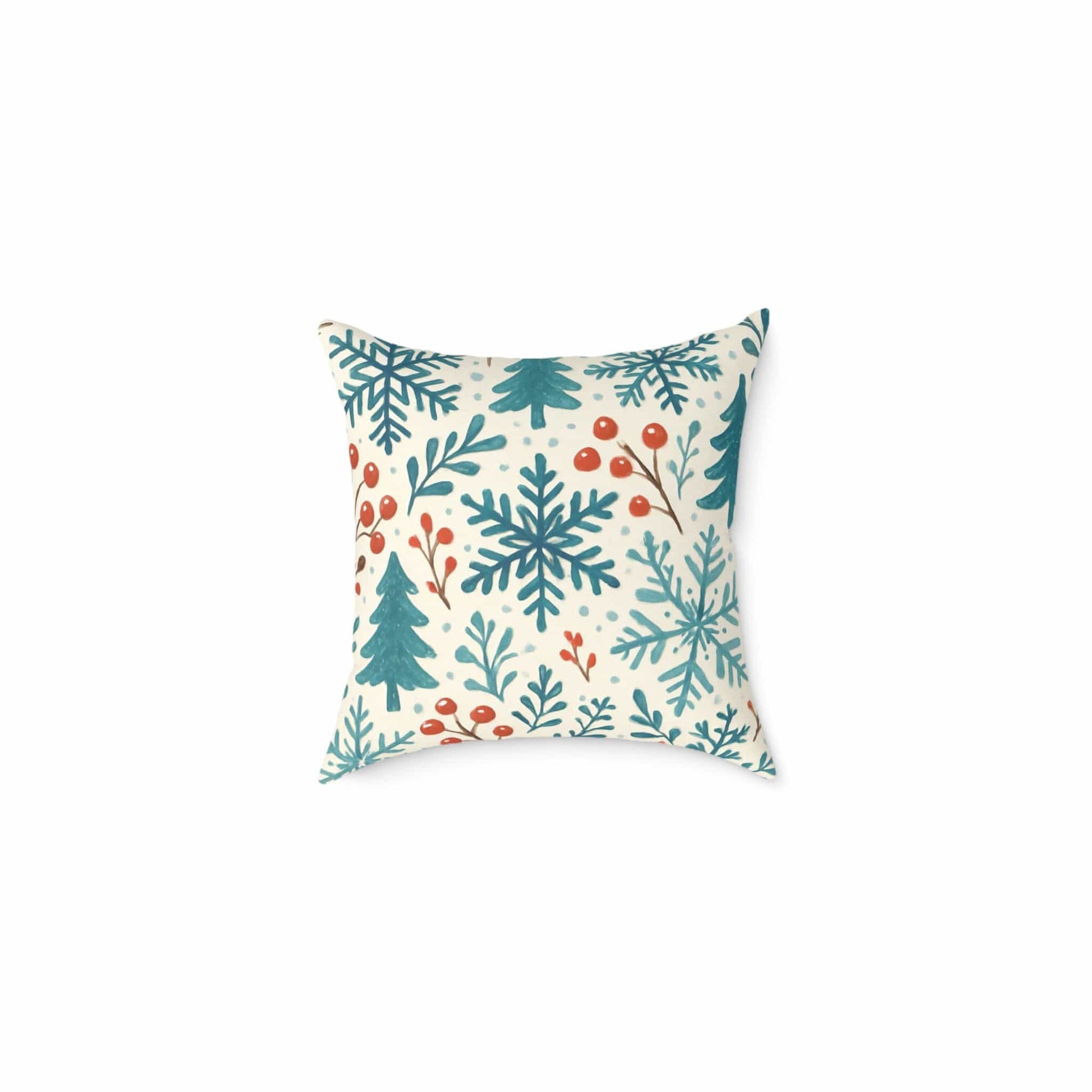 Printify Home Decor 16" × 16" Winter Wonderland Pillow – Festive Holiday Cushion, Cozy Home Accent