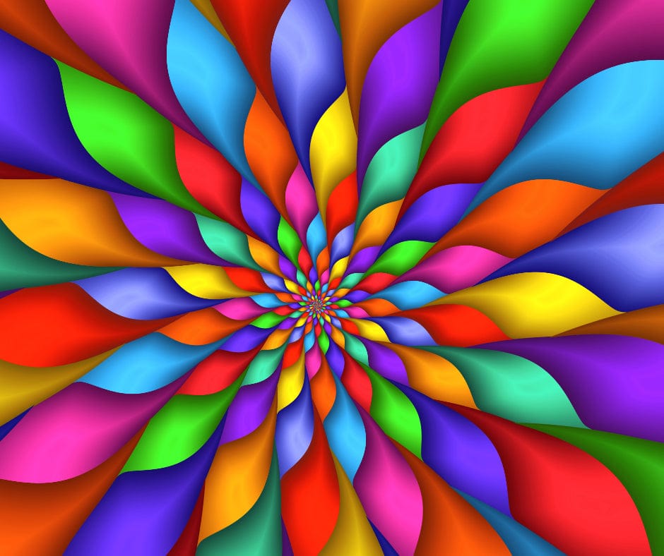 Amazello Arts & Crafts 5 Diamond Painting Rainbow Flower Abstract