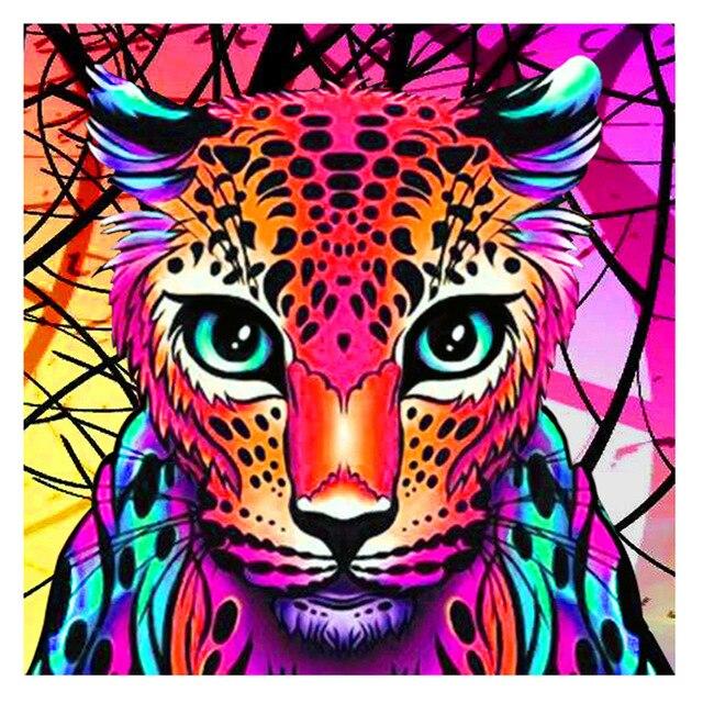 Amazello decoration B / 20X20cm 5D Diamond Painting Colorful Animals **Round Drills Only**