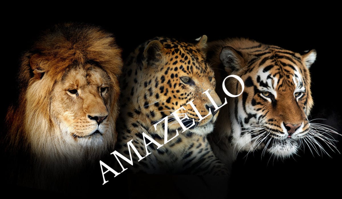 Amazello decoration 5D Diamond Painting Lion, Tiger, and Leopard **Large Print Only**