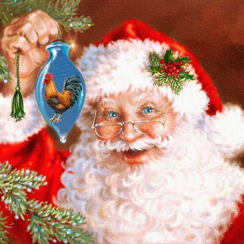 Amazello home decor 5D Diamond Painting Santa Claus