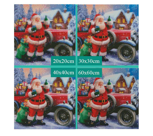 Amazello home decor 5D Diamond Painting Santa Claus with Gifts