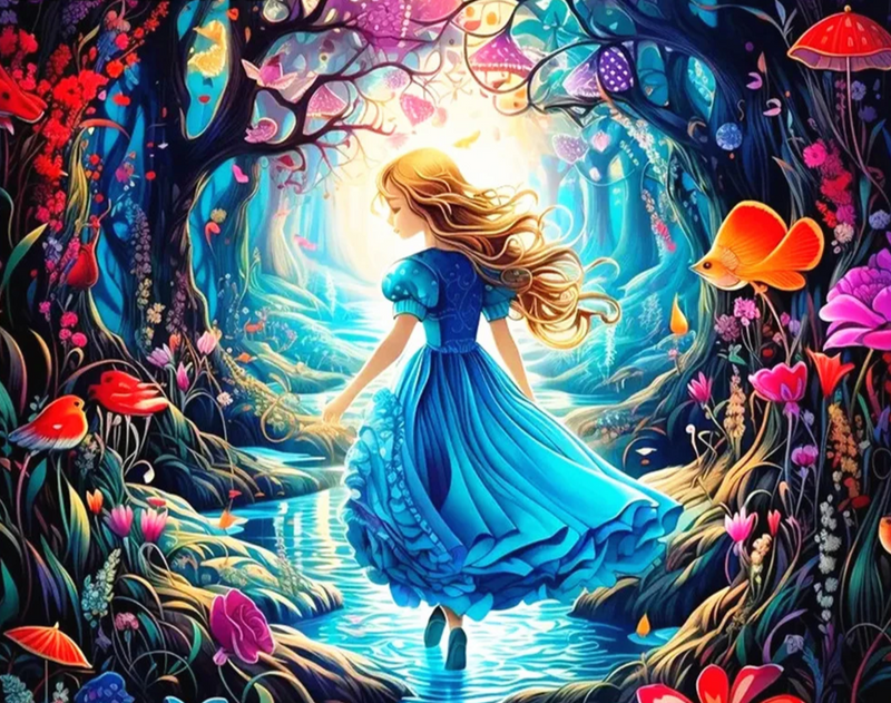 AB Diamond Painting Alice in Wonderland