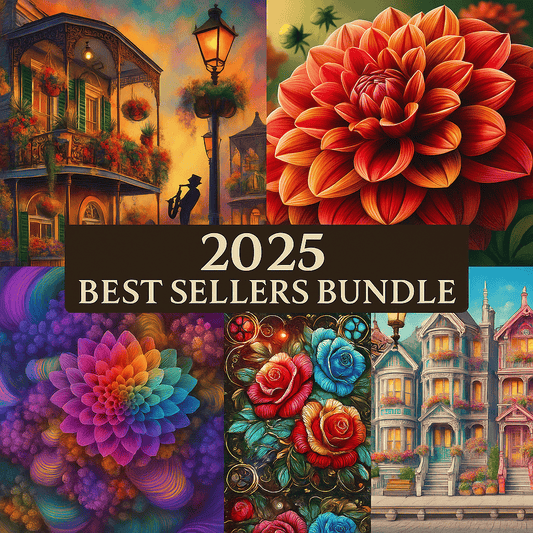 5DDPaints.com 🌟 2025 Best Sellers Bundle – Instant Download (6 PNGs)