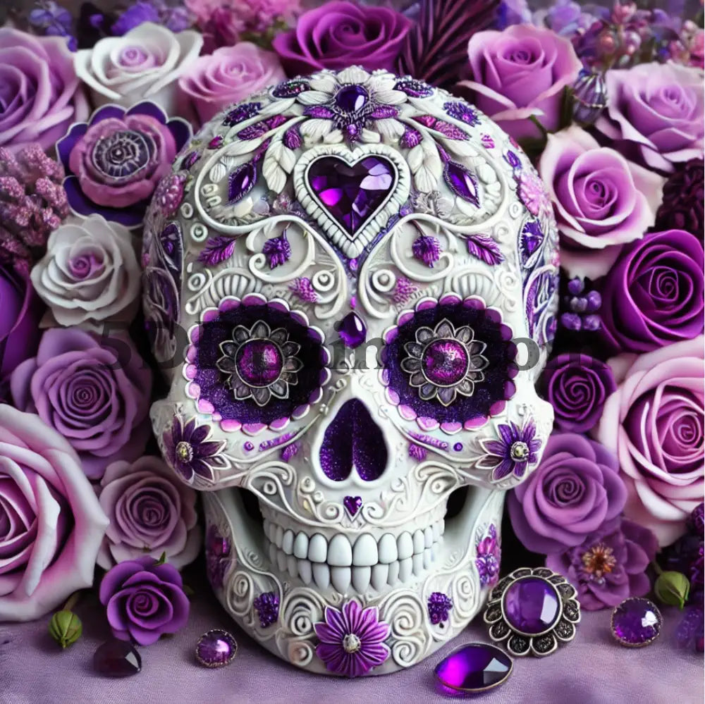 5D Diamond Paining Day Of The Dead Skull Art & Craft Kits