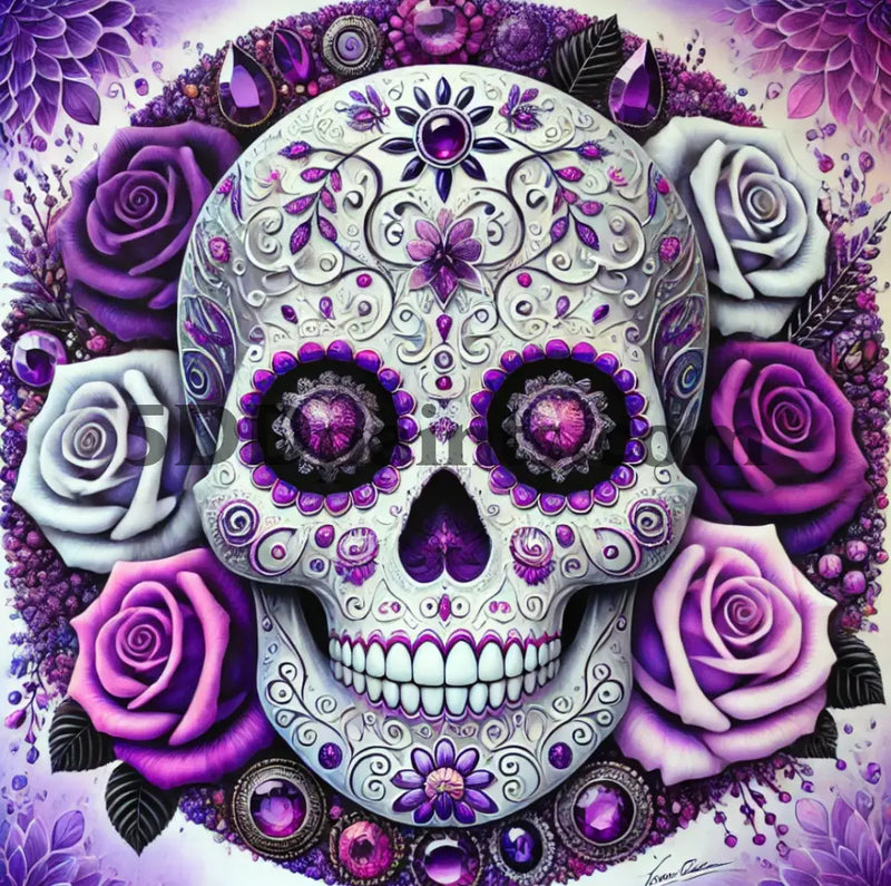 5D Diamond Paining Day Of The Dead Skull Art & Craft Kits