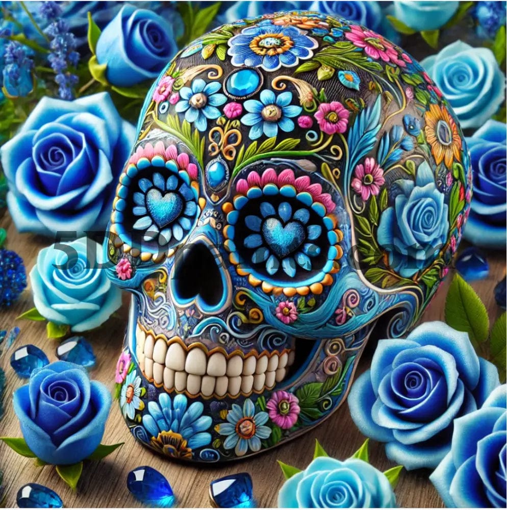 5DDPaints.com Art & Craft Kits 1 / 20x20cm square 5D Diamond Paining Day of the Dead Skull