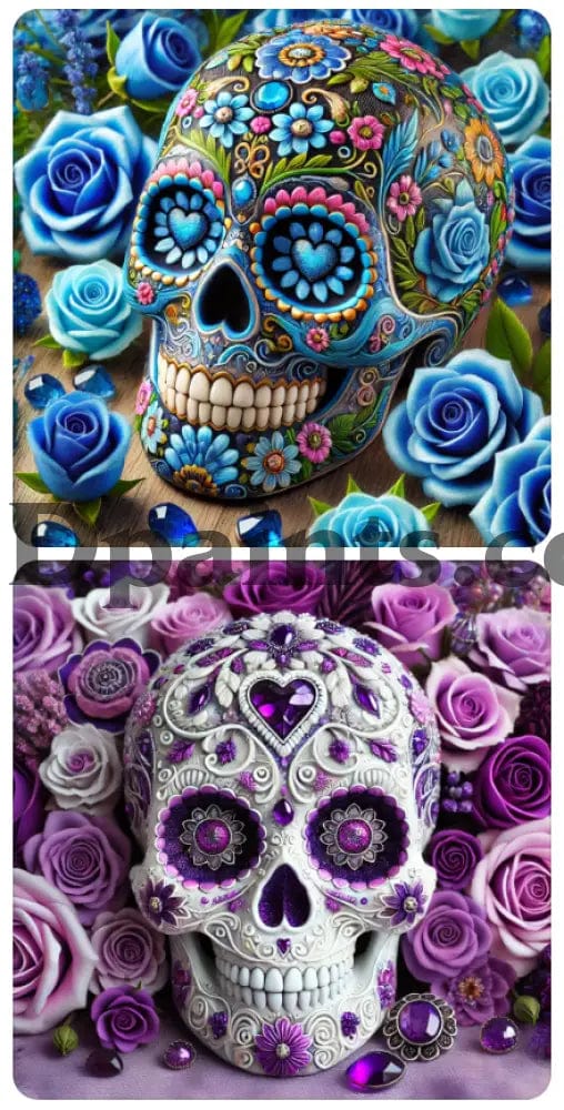 5DDPaints.com Art & Craft Kits 5D Diamond Paining Day of the Dead Skull