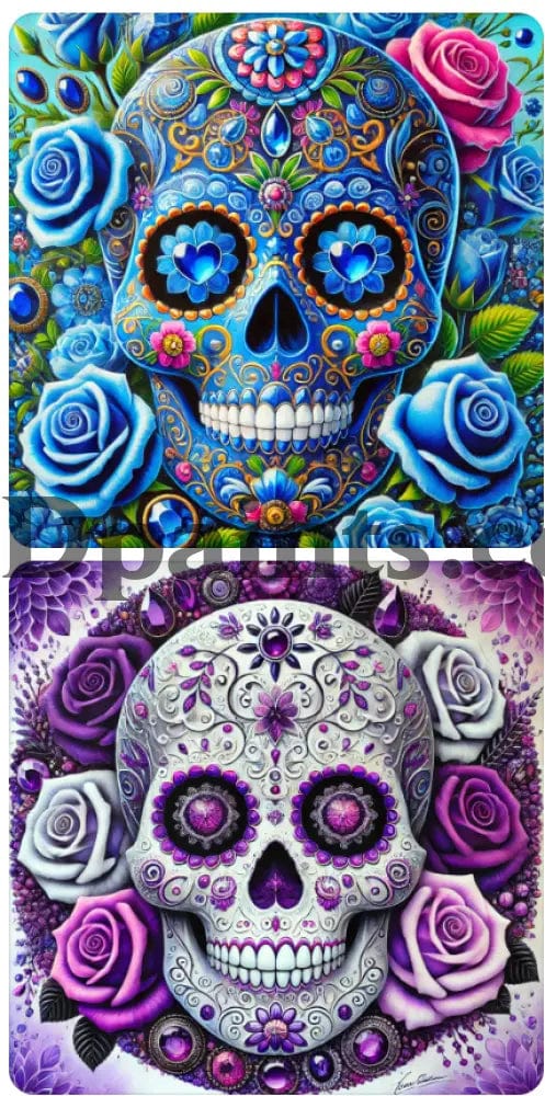 5DDPaints.com Art & Craft Kits 5D Diamond Paining Day of the Dead Skull