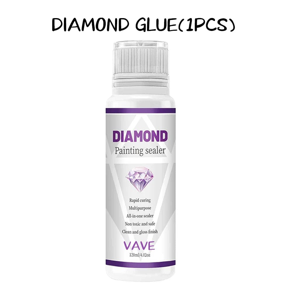 Amazello arts and crafts kit 120ML-Diamond glue 5d Diamond Painting Art Glue Permanent Hold