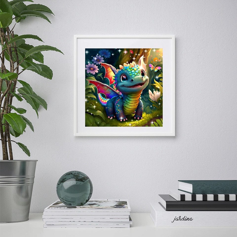 Amazello arts and crafts kit 5D Diamond Painting Baby Dragon