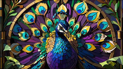 5D Diamond Painting Beautiful Peacock Decoration