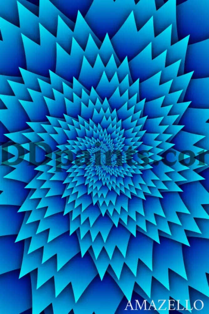 Amazello decoration 5D Diamond Painting Blue Illusion **Exclusive Collection**