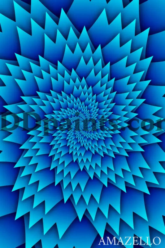 Amazello decoration 5D Diamond Painting Blue Illusion **Exclusive Collection**