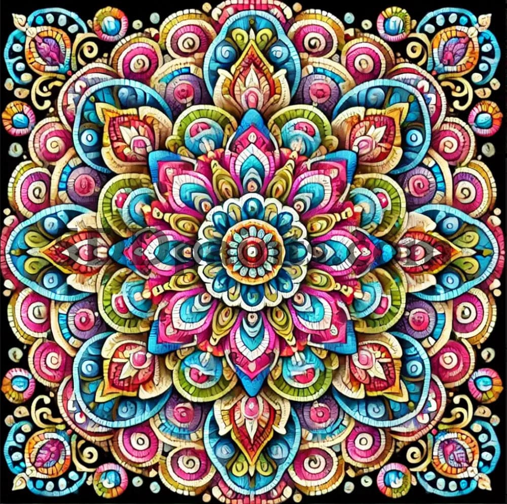 5DDPaints.com Art & Craft Kits 5D Diamond Painting Bright Mandala