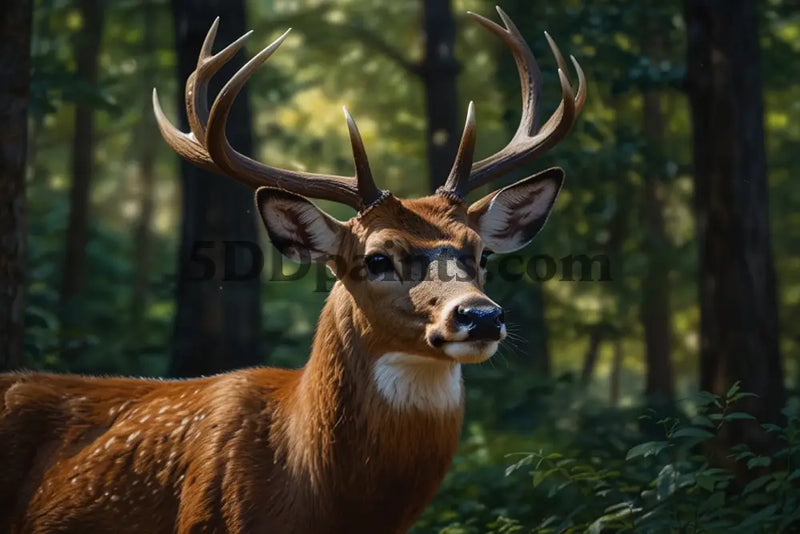 5D Diamond Painting Buck In The Forest Decoration