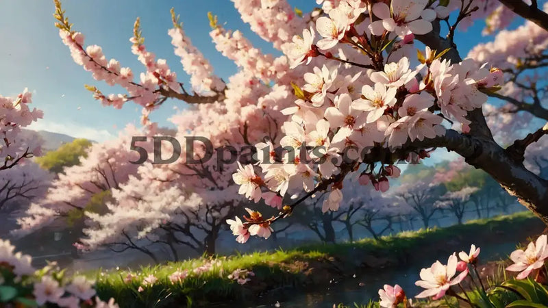 5D Diamond Painting Cherry Tree Branch Art & Craft Kits