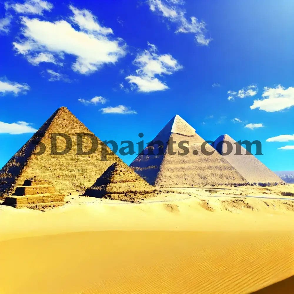 Amazello arts and crafts kit 5D Diamond Painting Egyptian Pyramids in Giza