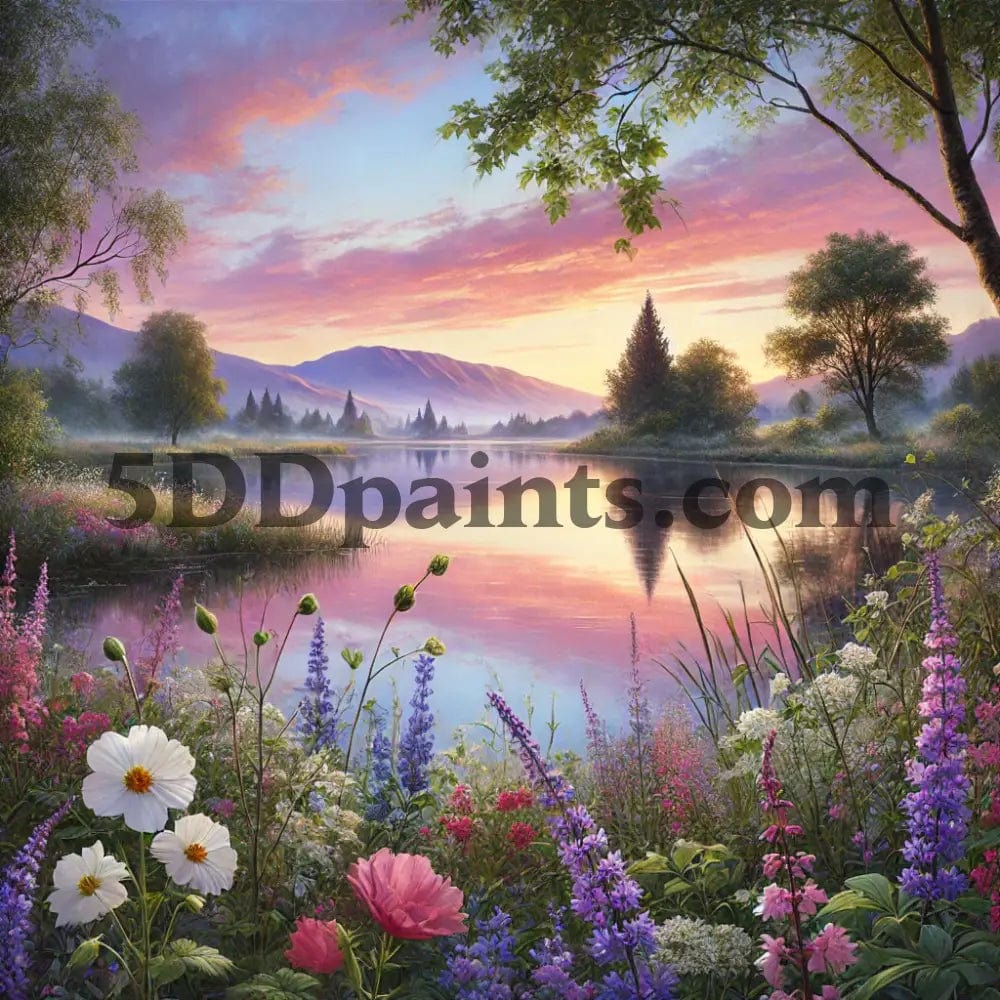 Amazello arts and crafts kit 5D Diamond Painting Evening Tranquility