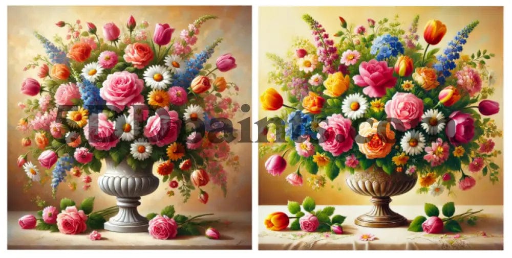 Amazello Arts & Crafts 5D Diamond Painting Flowers in a Vase