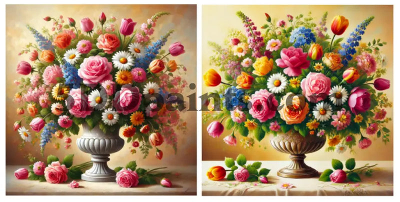 5D Diamond Painting Flowers In A Vase Arts & Crafts