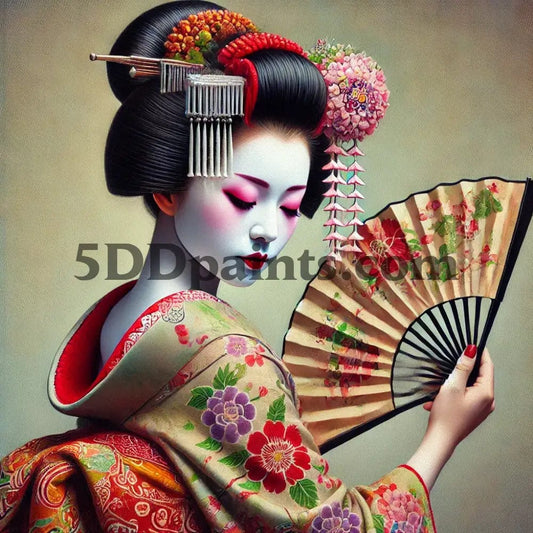 5D Diamond Painting Geisha Arts And Crafts Kit