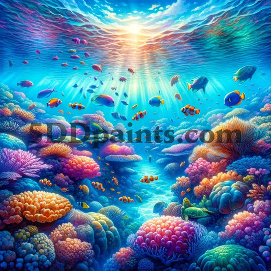 Amazello arts and crafts kit 5D Diamond Painting Great Barrier Reef