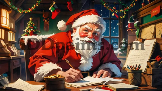 Amazello decoration 5D Diamond Painting Happy Santa