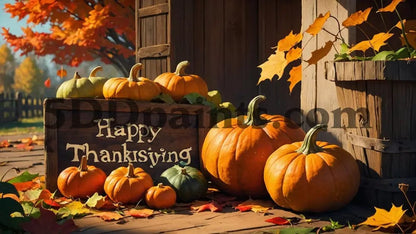 Amazello Art & Craft Kits 5D Diamond Painting Happy Thanksgiving