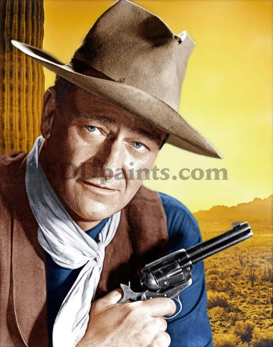 Amazello Arts & Crafts 5D Diamond Painting John Wayne Fan Tribute