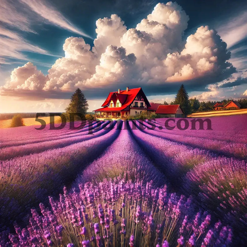 5D Diamond Painting Lavender Fields Arts And Crafts Kit
