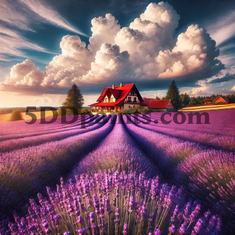 Amazello arts and crafts kit 5D Diamond Painting Lavender Fields