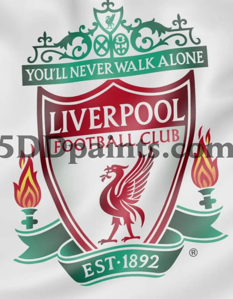 Amazello decoration 5D Diamond Painting LiverPool Flag