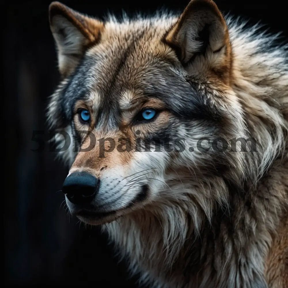 Amazello decoration 5D Diamond Painting Lone Wolf