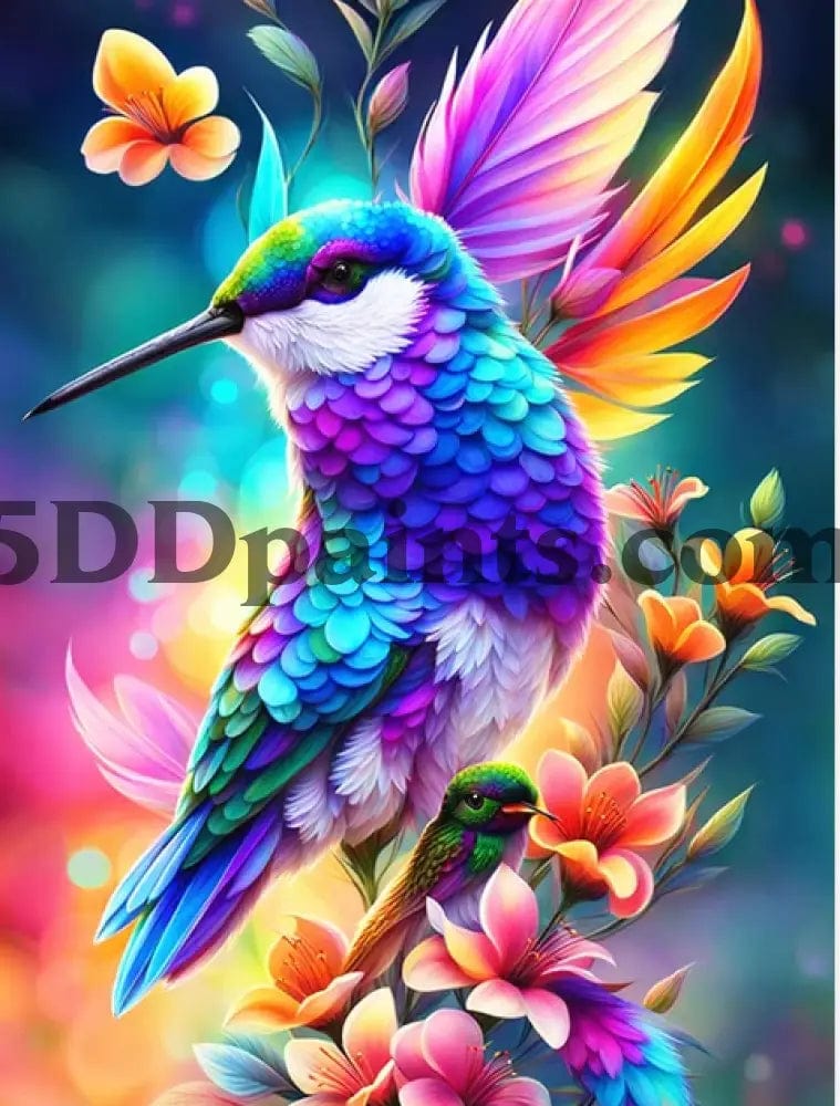 Amazello Art & Craft Kits Picture 1 / 20x30cmround 5D Diamond Painting Magical Bird Mini Collection