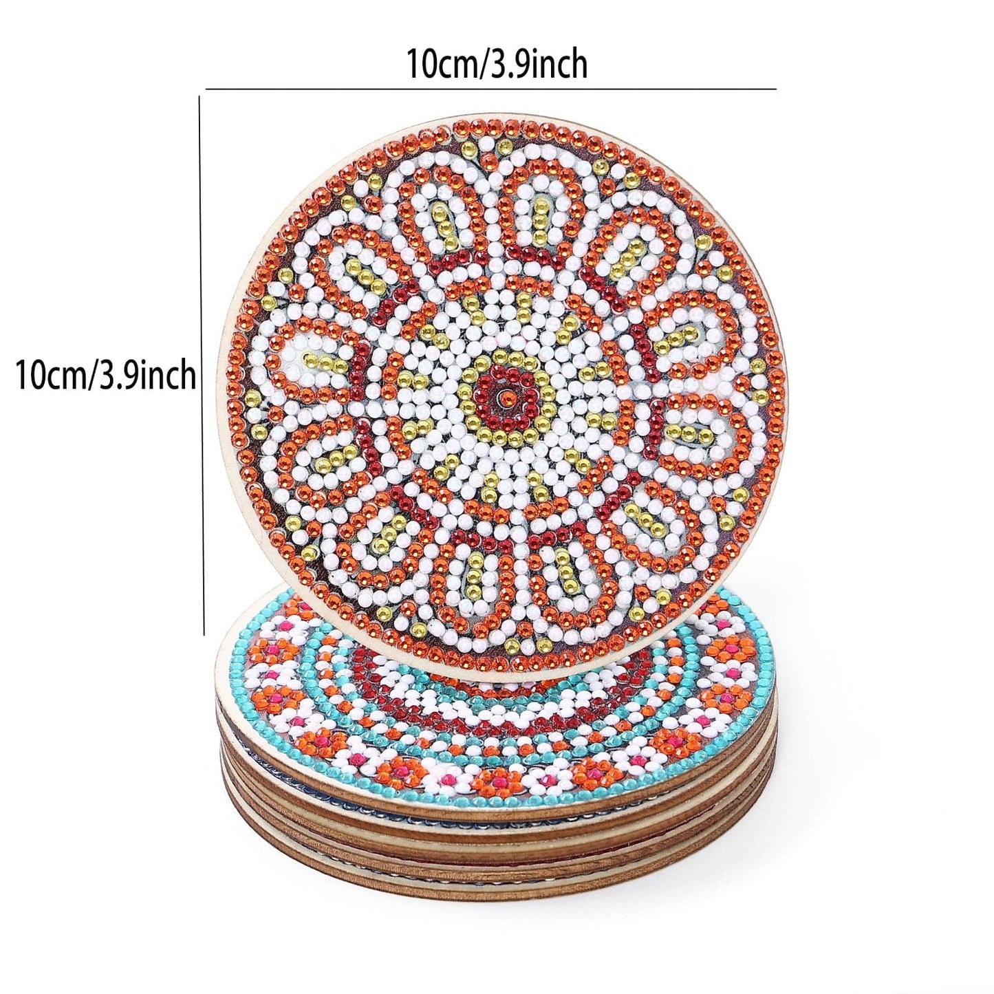 Amazello arts and crafts kit 5D Diamond Painting Mandala Coasters